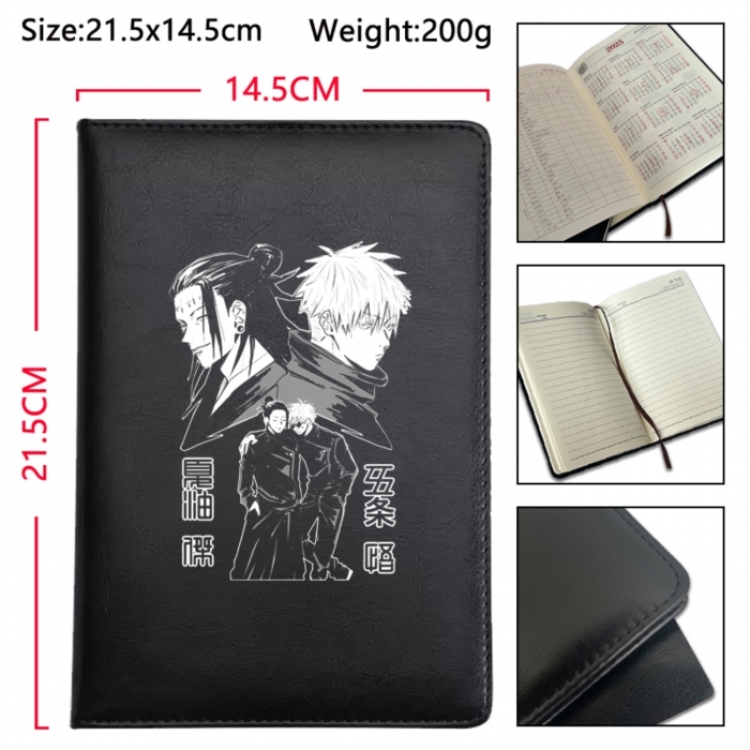 Jujutsu Kaisen Anime Printed PU Car Thread Notebook Hard Cover 21.5x14.5cm