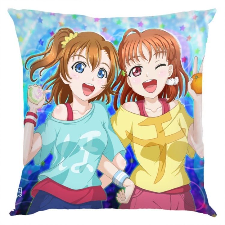 LoveLive Anime square full-color pillow cushion 45X45CM NO FILLING 