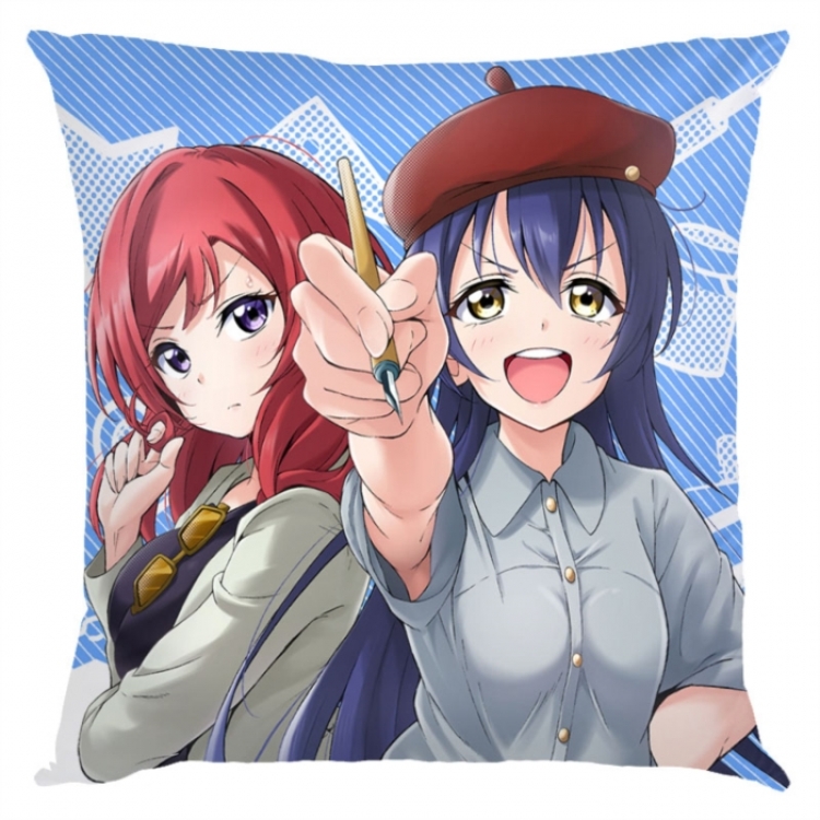 LoveLive Anime square full-color pillow cushion 45X45CM NO FILLING 