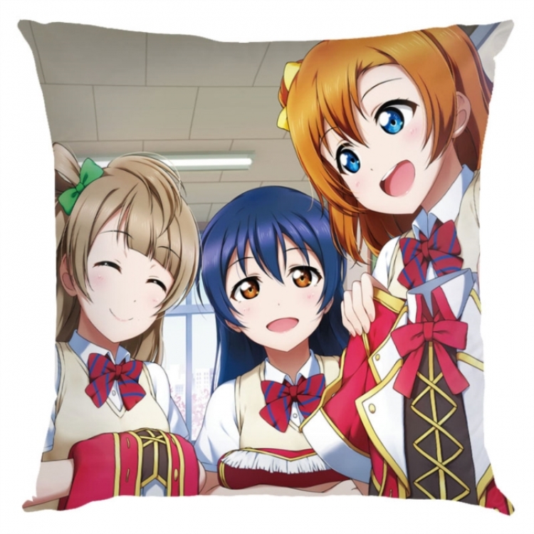 LoveLive Anime square full-color pillow cushion 45X45CM NO FILLING 