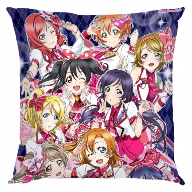 LoveLive Anime square full-color pillow cushion 45X45CM NO FILLING 