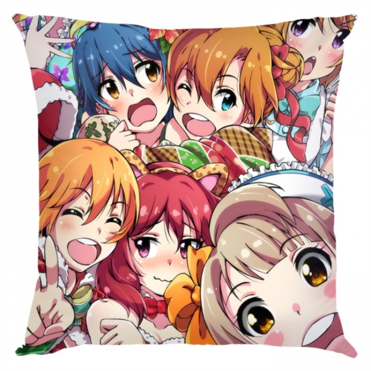 LoveLive Anime square full-color pillow cushion 45X45CM NO FILLING 