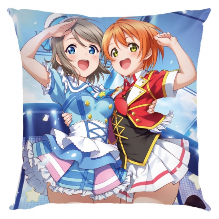 LoveLive Anime square full-color pillow cushion 45X45CM NO FILLING 