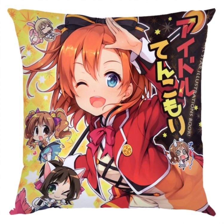 LoveLive Anime square full-color pillow cushion 45X45CM NO FILLING 