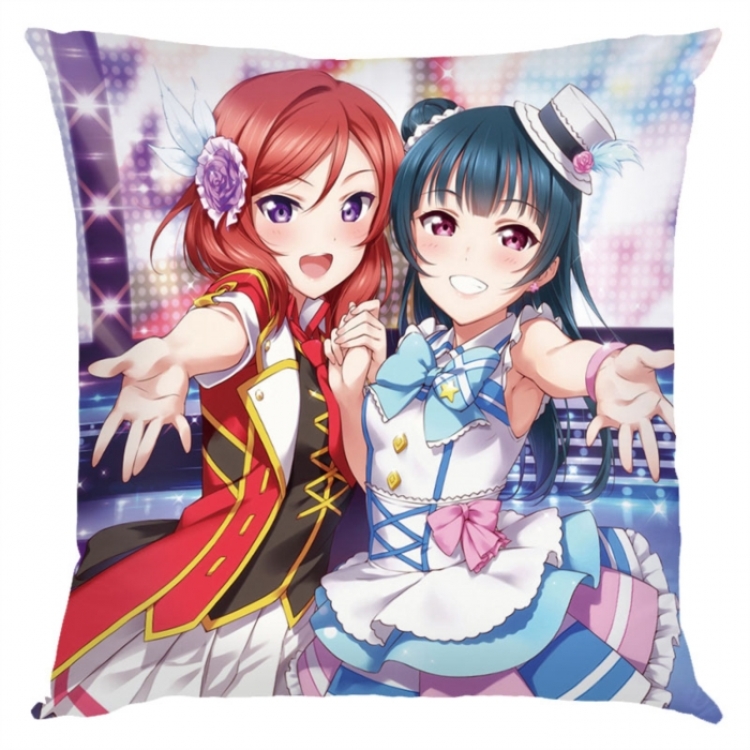 LoveLive Anime square full-color pillow cushion 45X45CM NO FILLING 