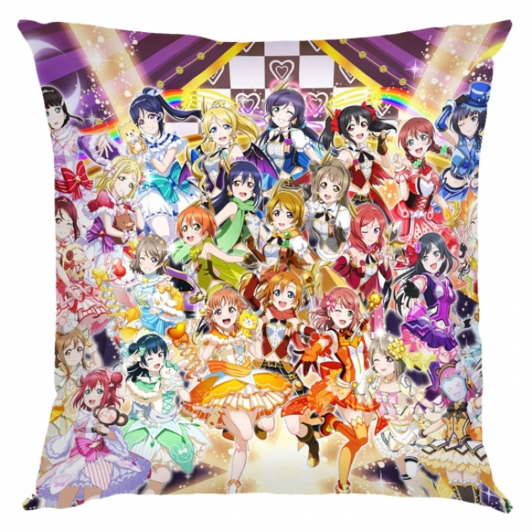 LoveLive Anime square full-color pillow cushion 45X45CM NO FILLING 