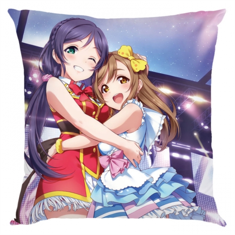 LoveLive Anime square full-color pillow cushion 45X45CM NO FILLING 