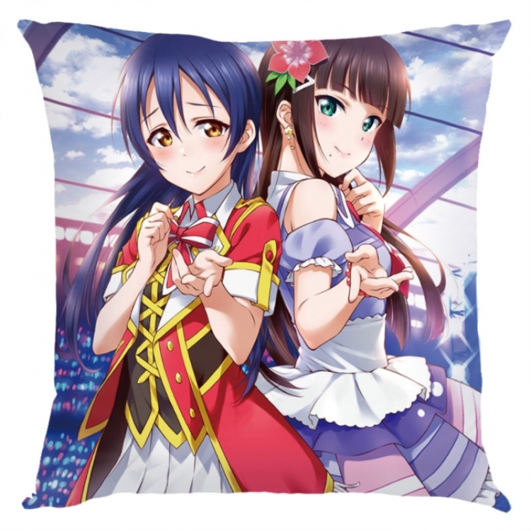 LoveLive Anime square full-color pillow cushion 45X45CM NO FILLING 