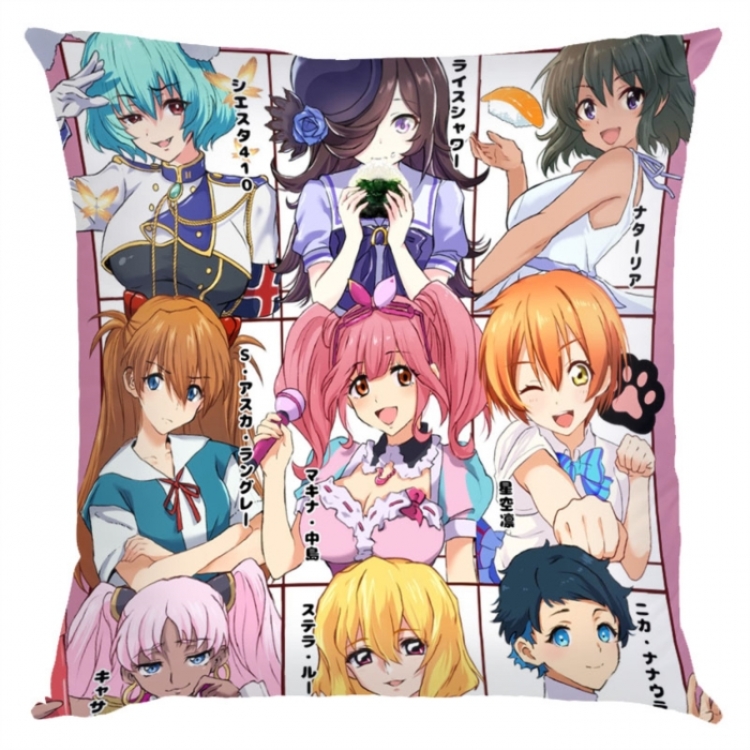 LoveLive Anime square full-color pillow cushion 45X45CM NO FILLING 