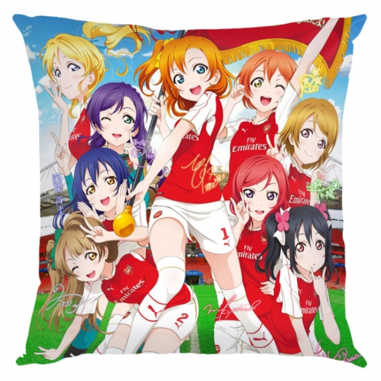 LoveLive Anime square full-color pillow cushion 45X45CM NO FILLING 