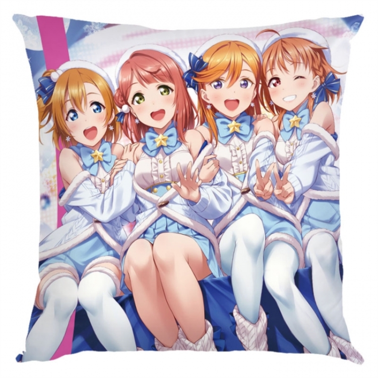 LoveLive  Anime square full-color pillow cushion 45X45CM NO FILLING 