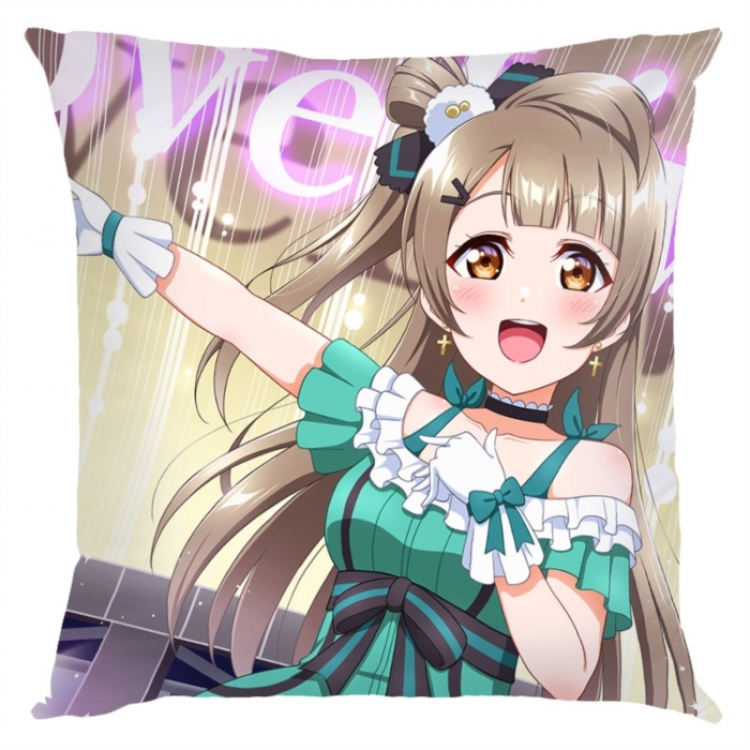 LoveLive  Anime square full-color pillow cushion 45X45CM NO FILLING 