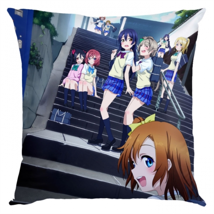 LoveLive  Anime square full-color pillow cushion 45X45CM NO FILLING 