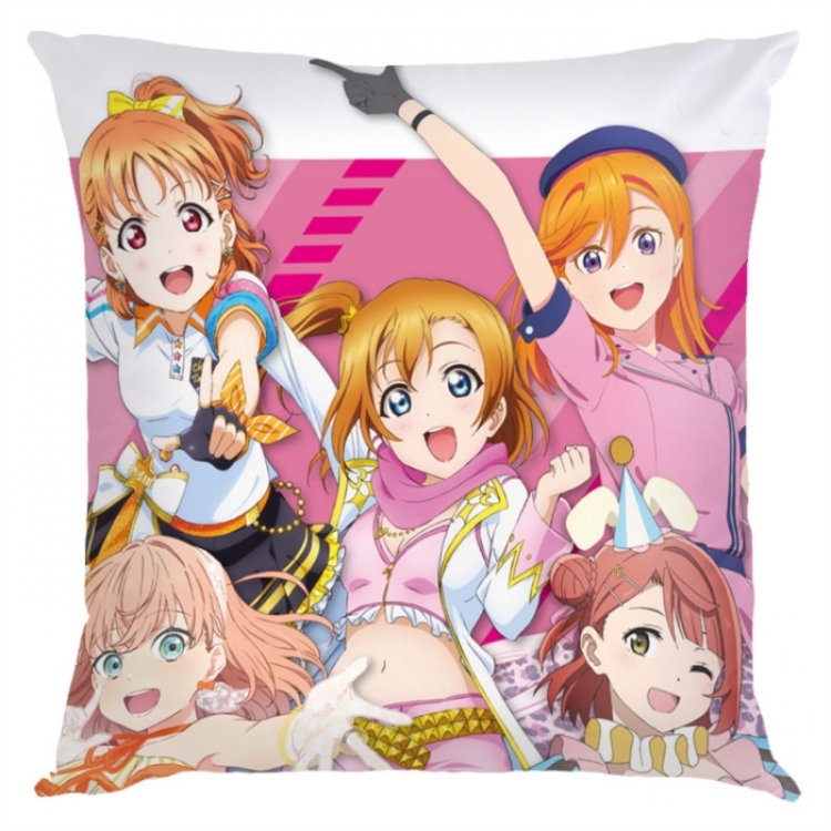 LoveLive  Anime square full-color pillow cushion 45X45CM NO FILLING 
