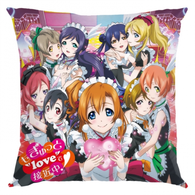 LoveLive  Anime square full-color pillow cushion 45X45CM NO FILLING 