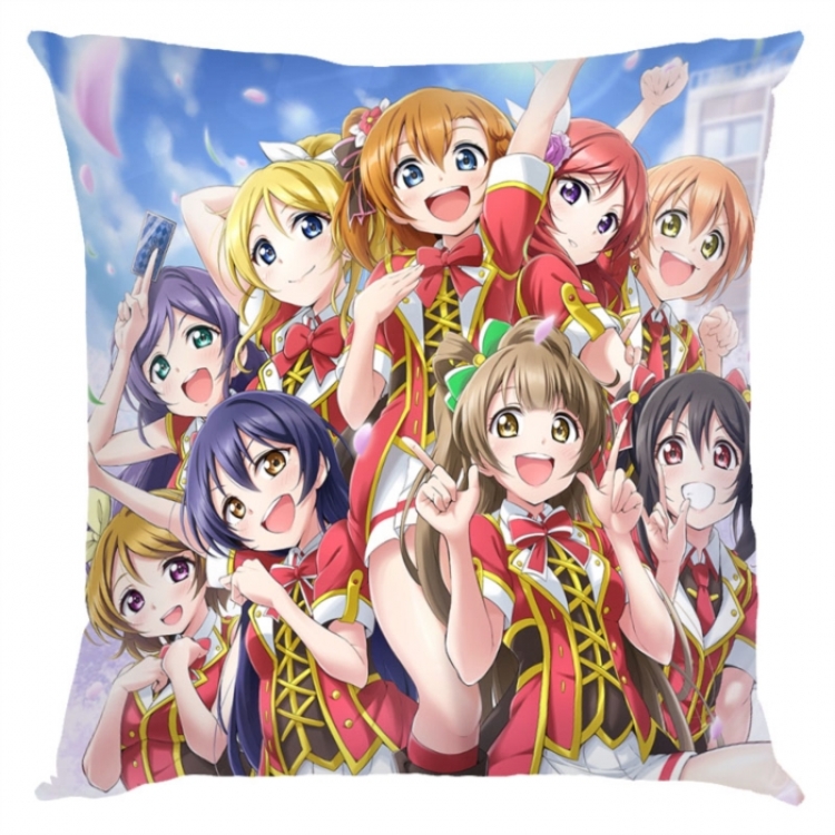 LoveLive  Anime square full-color pillow cushion 45X45CM NO FILLING 