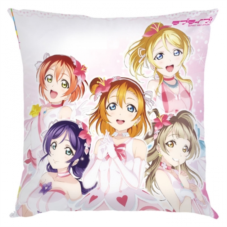 LoveLive  Anime square full-color pillow cushion 45X45CM NO FILLING 