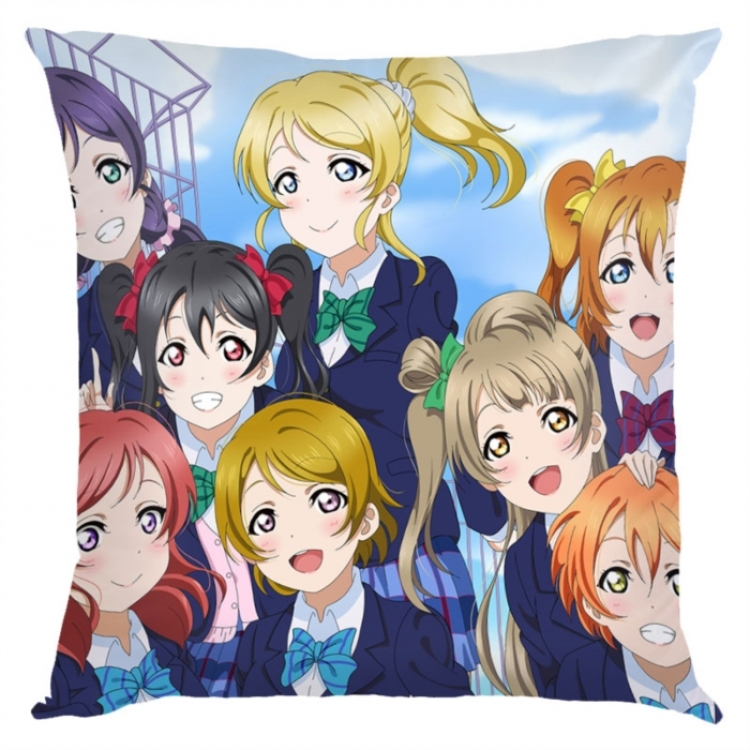 LoveLive  Anime square full-color pillow cushion 45X45CM NO FILLING 
