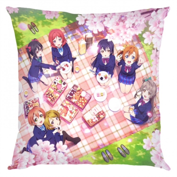 LoveLive  Anime square full-color pillow cushion 45X45CM NO FILLING 
