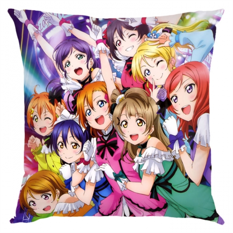 LoveLive  Anime square full-color pillow cushion 45X45CM NO FILLING 