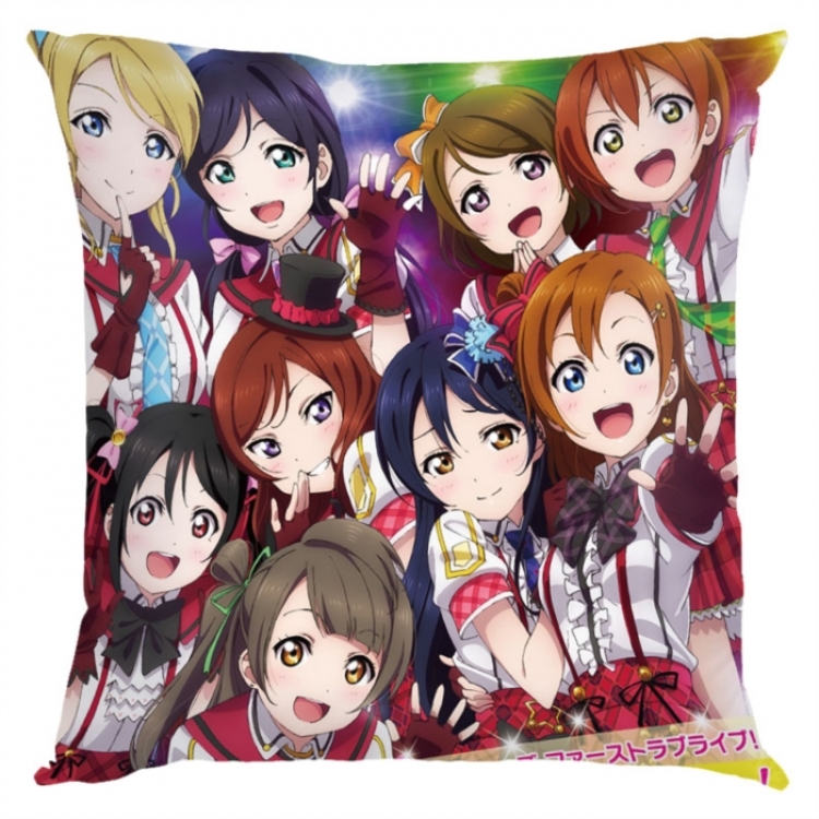 LoveLive  Anime square full-color pillow cushion 45X45CM NO FILLING 
