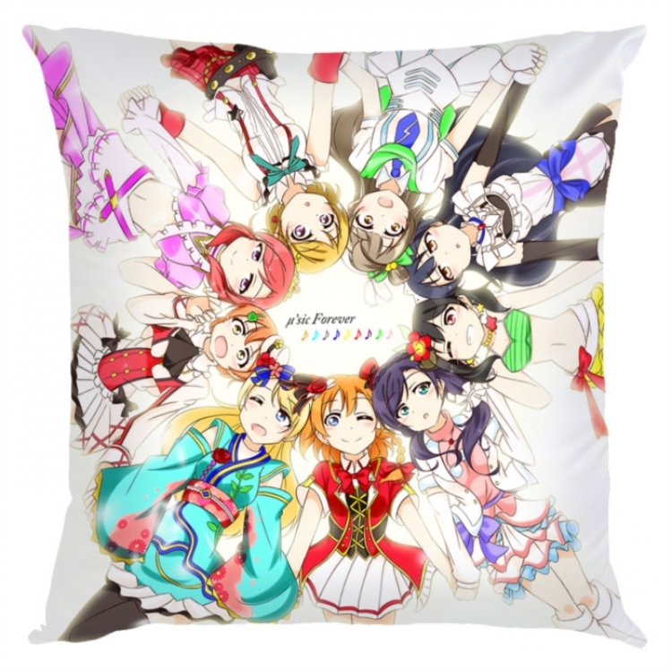 LoveLive  Anime square full-color pillow cushion 45X45CM NO FILLING 