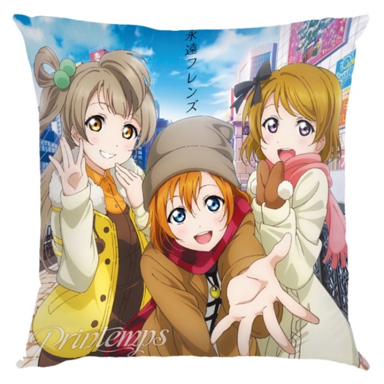 LoveLive  Anime square full-color pillow cushion 45X45CM NO FILLING 