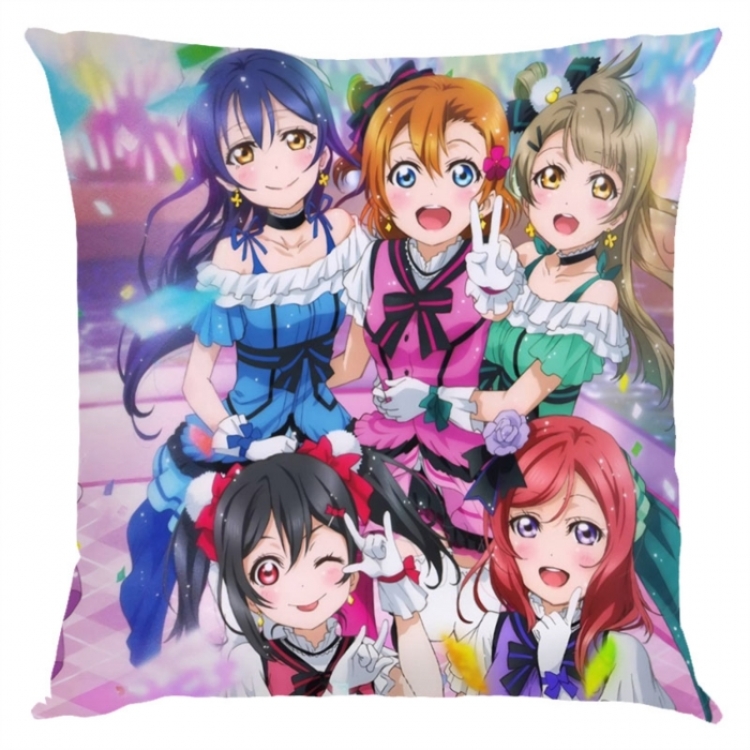 LoveLive  Anime square full-color pillow cushion 45X45CM NO FILLING 