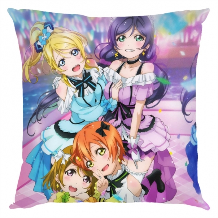 LoveLive  Anime square full-color pillow cushion 45X45CM NO FILLING 