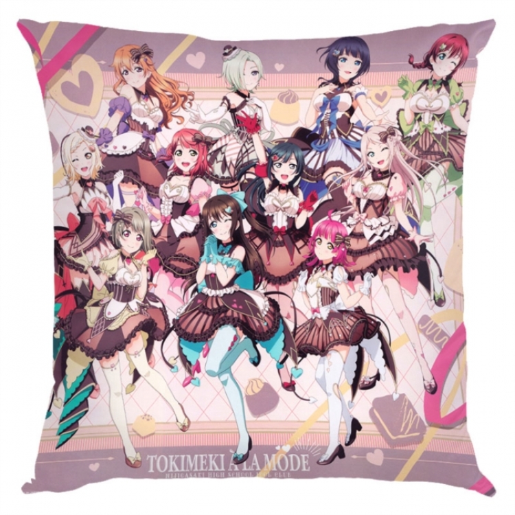 LoveLive  Anime square full-color pillow cushion 45X45CM NO FILLING 
