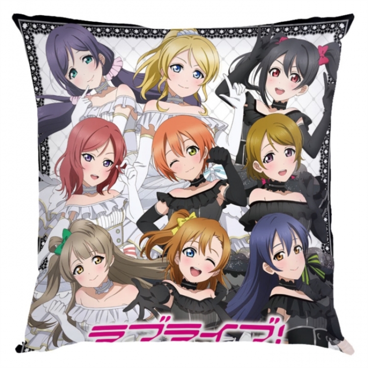 LoveLive  Anime square full-color pillow cushion 45X45CM NO FILLING 