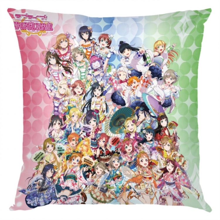 LoveLive  Anime square full-color pillow cushion 45X45CM NO FILLING 