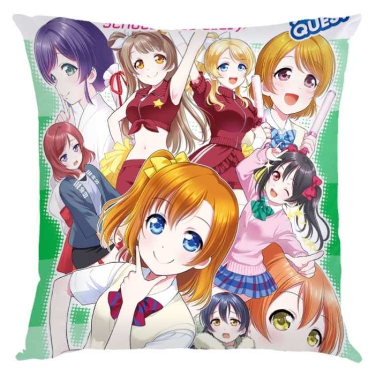 LoveLive  Anime square full-color pillow cushion 45X45CM NO FILLING 