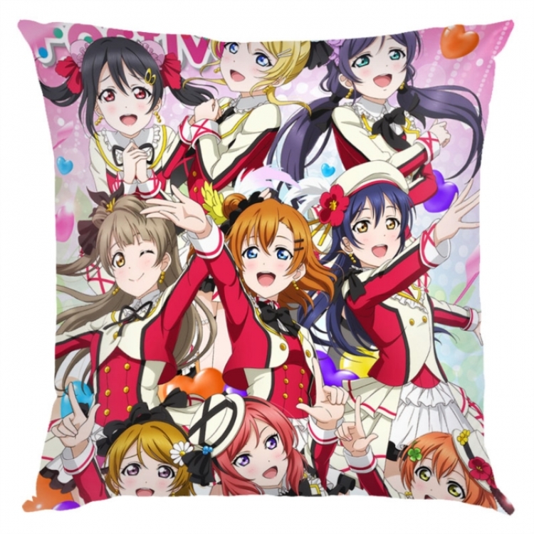 LoveLive  Anime square full-color pillow cushion 45X45CM NO FILLING 