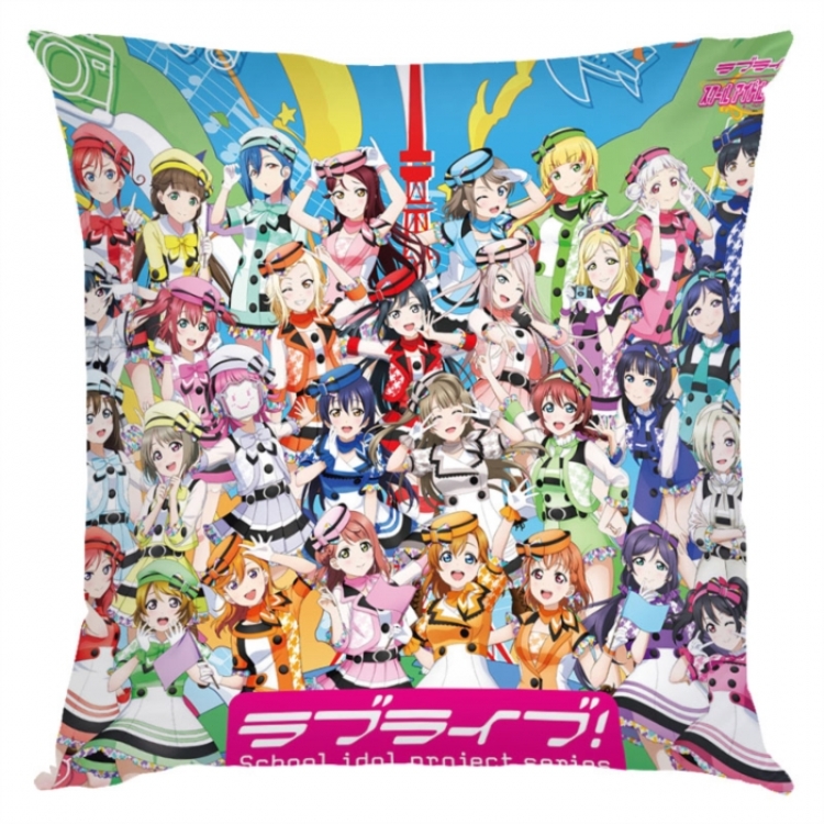 LoveLive  Anime square full-color pillow cushion 45X45CM NO FILLING 