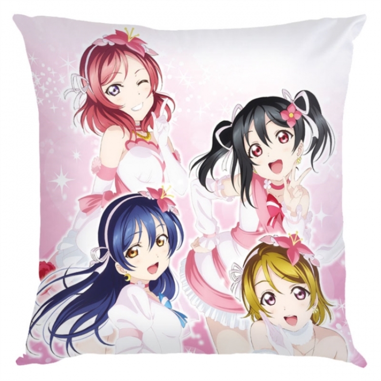 LoveLive  Anime square full-color pillow cushion 45X45CM NO FILLING 