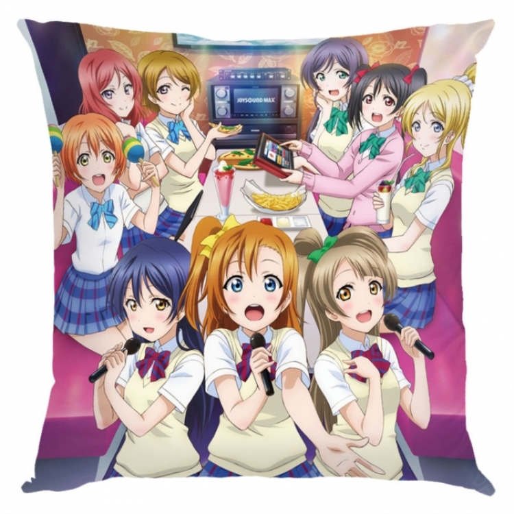 LoveLive  Anime square full-color pillow cushion 45X45CM NO FILLING 