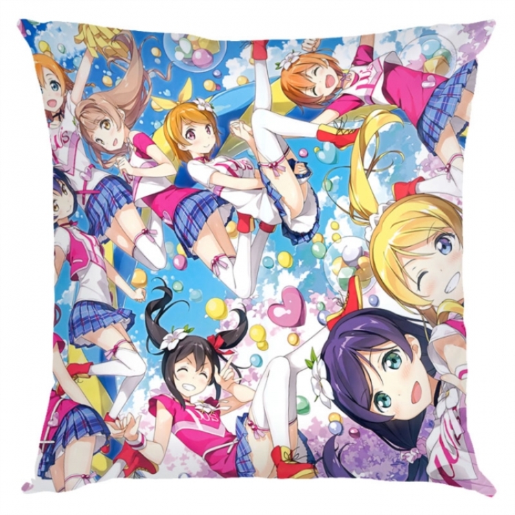 LoveLive  Anime square full-color pillow cushion 45X45CM NO FILLING 