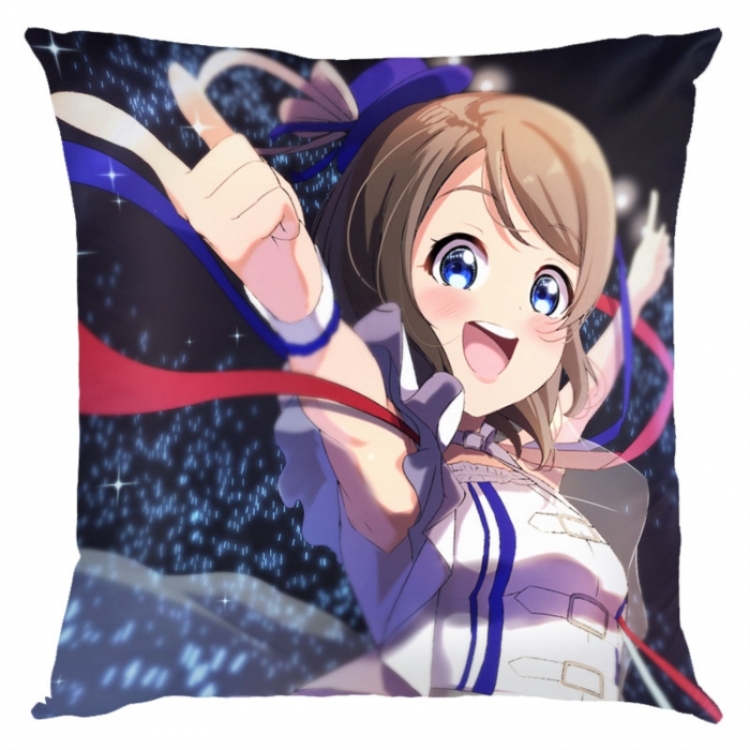 LoveLive  Anime square full-color pillow cushion 45X45CM NO FILLING 