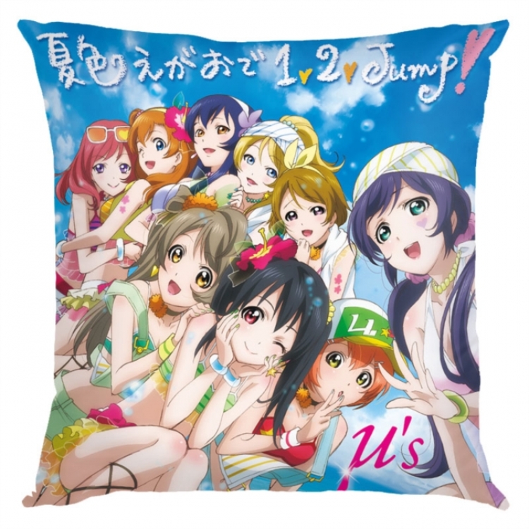 LoveLive  Anime square full-color pillow cushion 45X45CM NO FILLING 