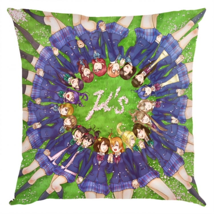 LoveLive  Anime square full-color pillow cushion 45X45CM NO FILLING