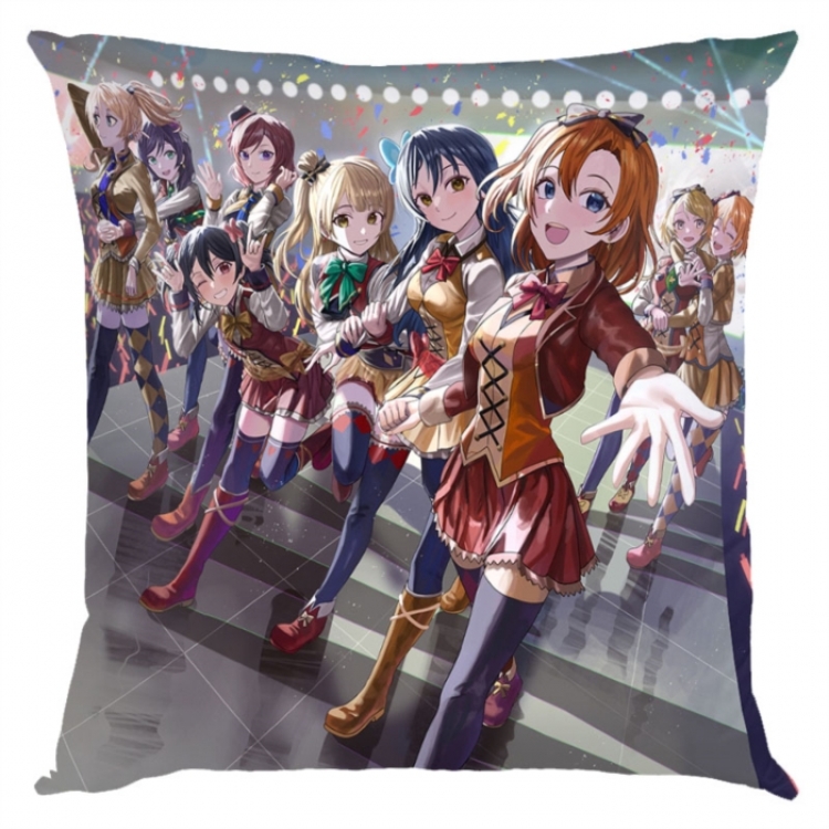 LoveLive  Anime square full-color pillow cushion 45X45CM NO FILLING 