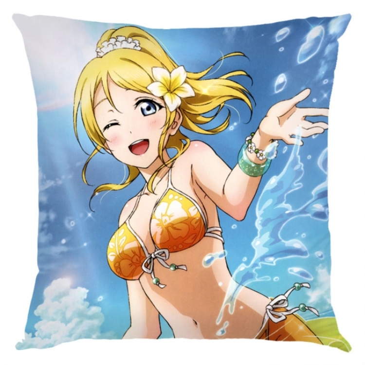 LoveLive  Anime square full-color pillow cushion 45X45CM NO FILLING 