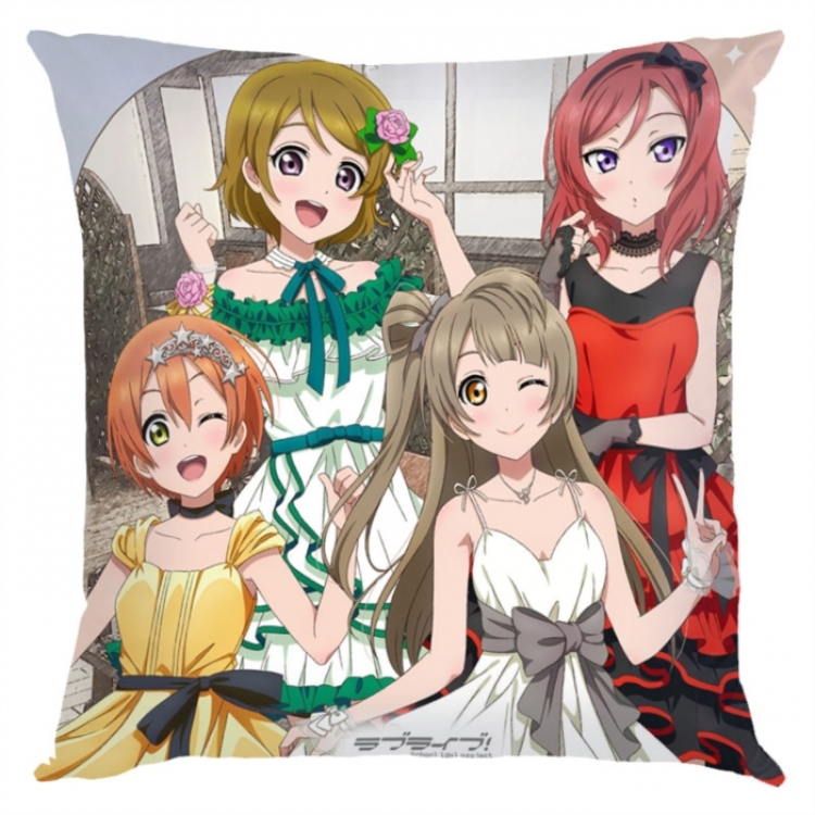 LoveLive  Anime square full-color pillow cushion 45X45CM NO FILLING 
