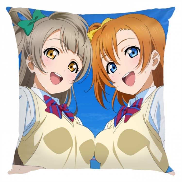LoveLive  Anime square full-color pillow cushion 45X45CM NO FILLING 