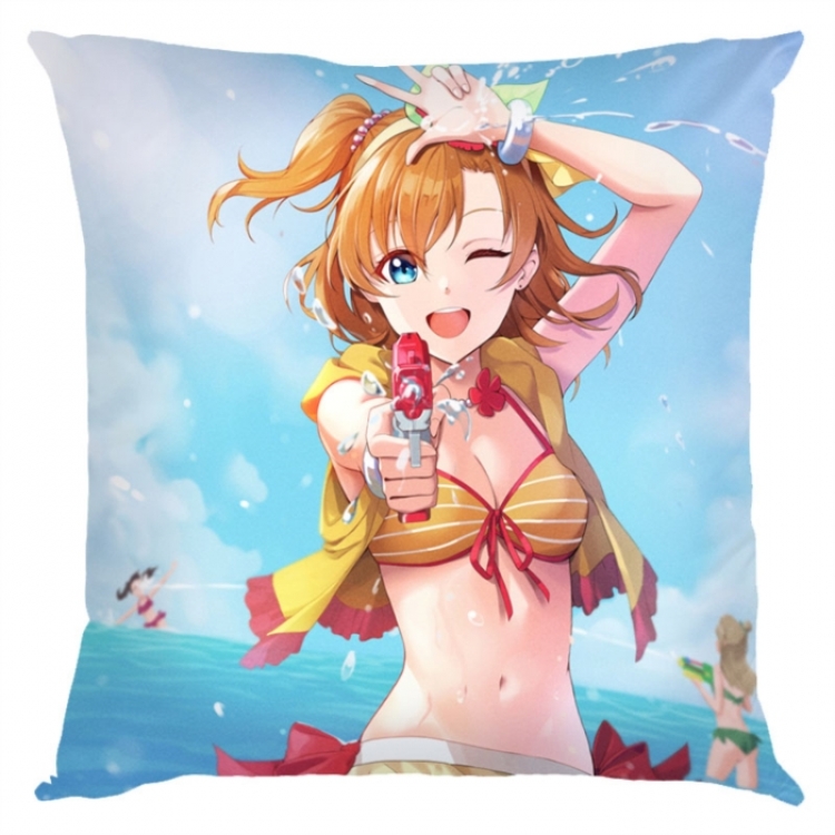 LoveLive  Anime square full-color pillow cushion 45X45CM NO FILLING 
