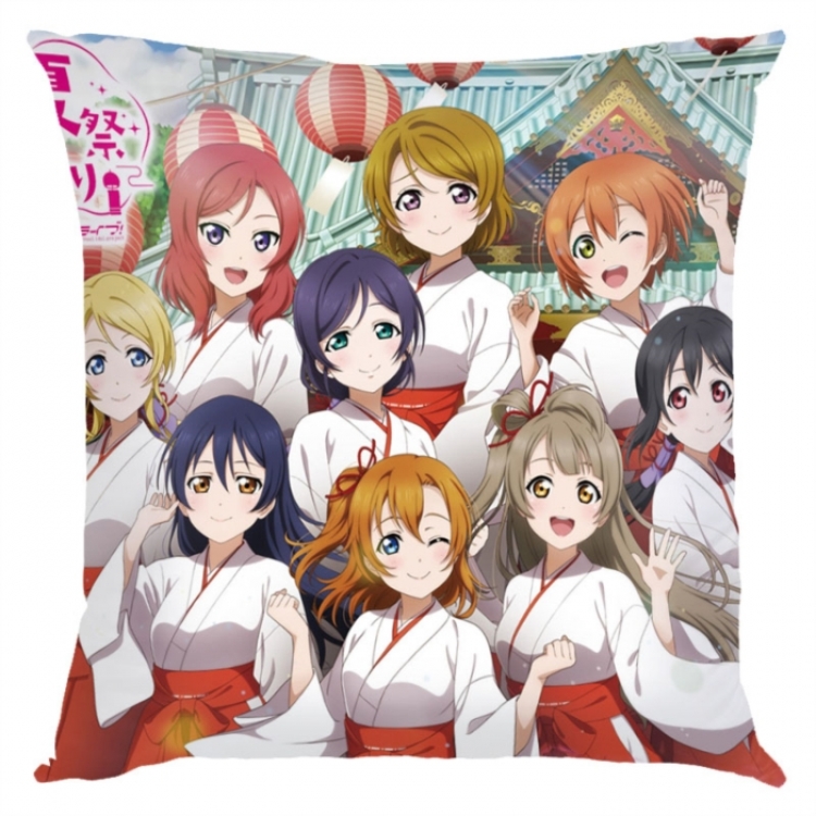 LoveLive  Anime square full-color pillow cushion 45X45CM NO FILLING 