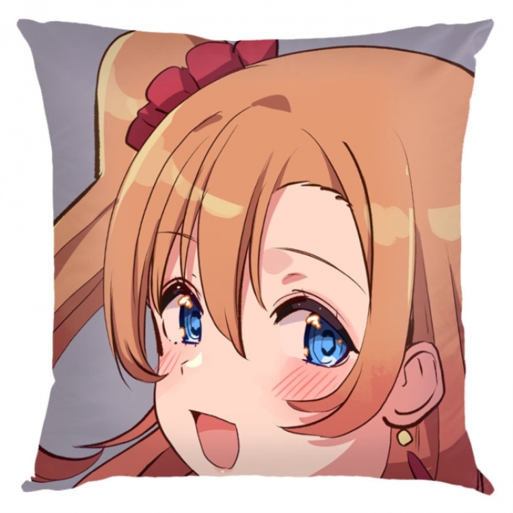 LoveLive  Anime square full-color pillow cushion 45X45CM NO FILLING 