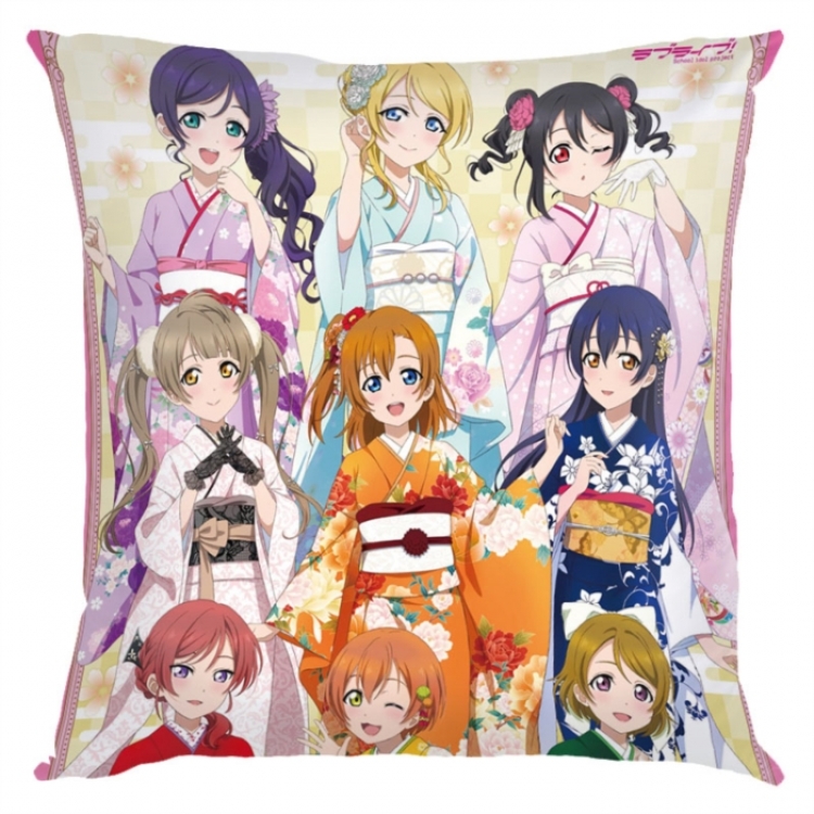 LoveLive  Anime square full-color pillow cushion 45X45CM NO FILLING 