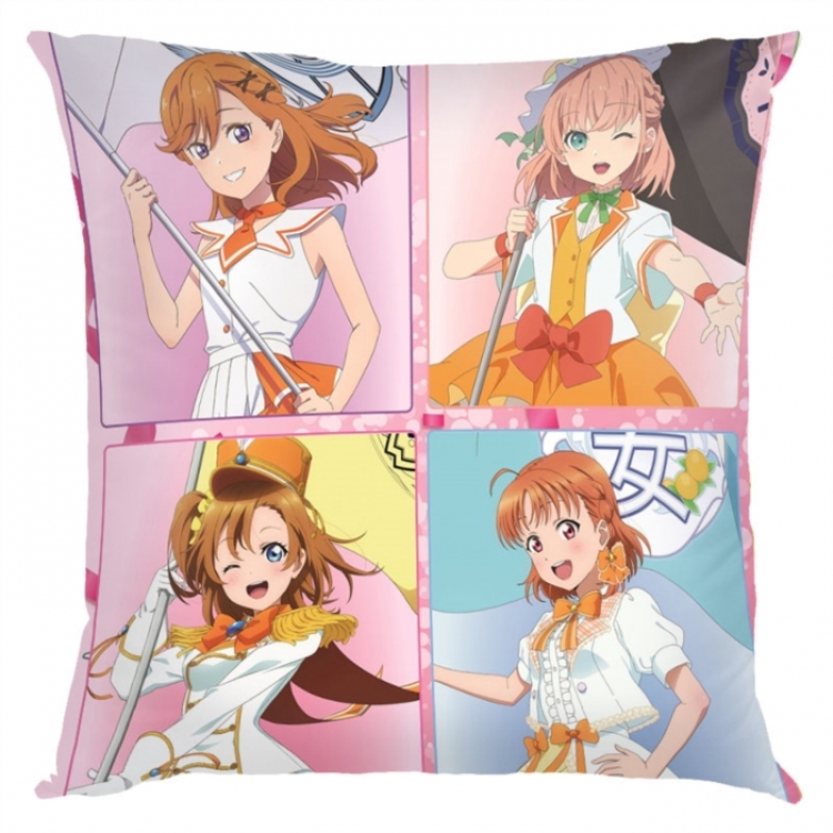LoveLive  Anime square full-color pillow cushion 45X45CM NO FILLING 